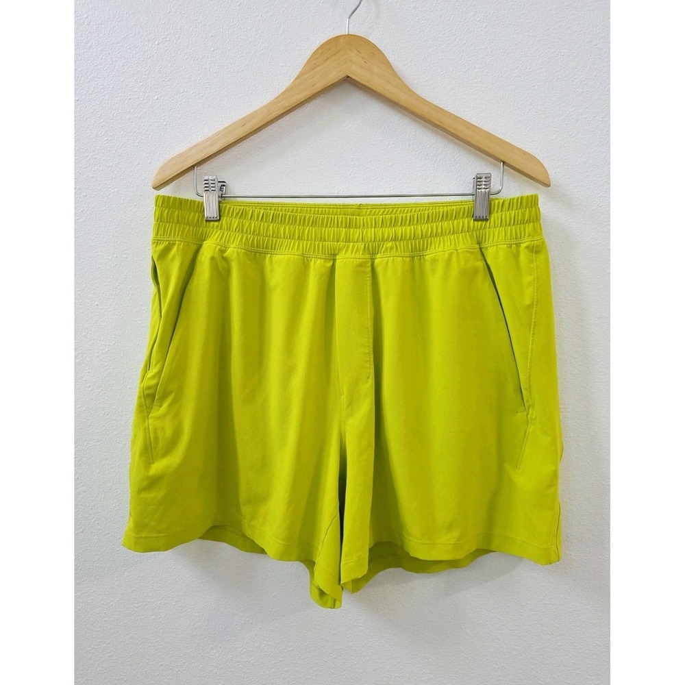 Lululemon Pace Breaker 5" Linerless Shorts Men's Size XL Green Athletic Running